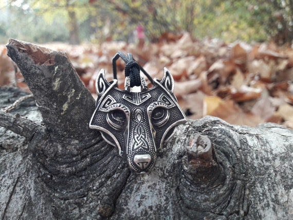 Llavero Colgante Vikingo Fenrir Lobo Nórdico Llavero Colgante Vikingo Fenrir Lobo Nórdico