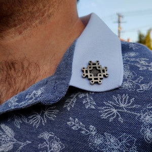Macedonian Cross Veljusa pin badge,Orthodox Chuch pin badge cross,Very rare unique Veljusa Macedonian Monastery cross ,Byzantine style