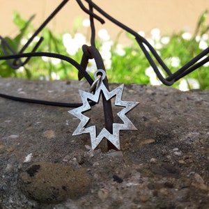 Nine-pointed Bahai Star necklace pendant,Bahá'í Faith symbol jewelry,Bahai gift from Haifa jewelry,Bahá'í Faith star jewelry,Bábí religion