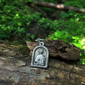 Collar con el icono cristiano ortodoxo de San Esteban, colgante de la Iglesia Ortodoxa de San Esteban, icono de la Iglesia Ortodoxa Oriental Bizantina