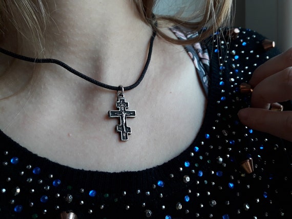 Patriarchal cheap cross necklace