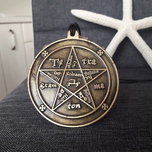 BIG tetragrammaton necklace,Solomon tetragrammaton wall hanger amulet talisman,Esoteric Pentagram,magic rituals amulet,Wiccan spells,Power