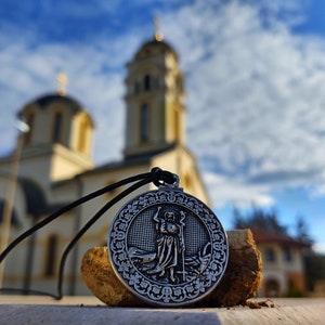 Saint John the Baptist Icon necklace,Orthodox church Saint John the Baptist Saint jewelry,Sveti Jovan Krstitelj,St.John Forerunner,Christian
