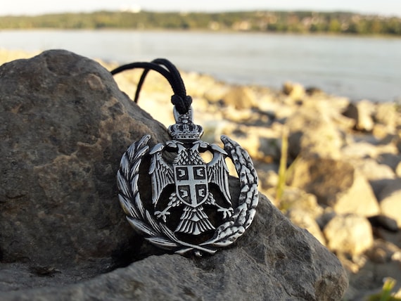 Serbian Two Headed Eagle Necklace and keychainSerbian Emblem - Etsy 日本
