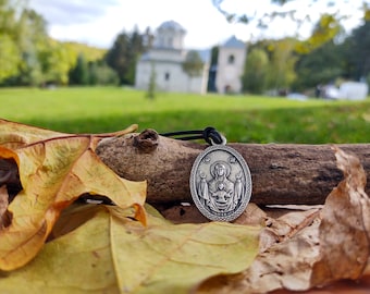 Orthodox Saint Virgin Mother Mary Jewelry Pendant Necklace,Virgin Mary Theotokos  Necklace,Mother of God pendant jewelry,veneration of Mary