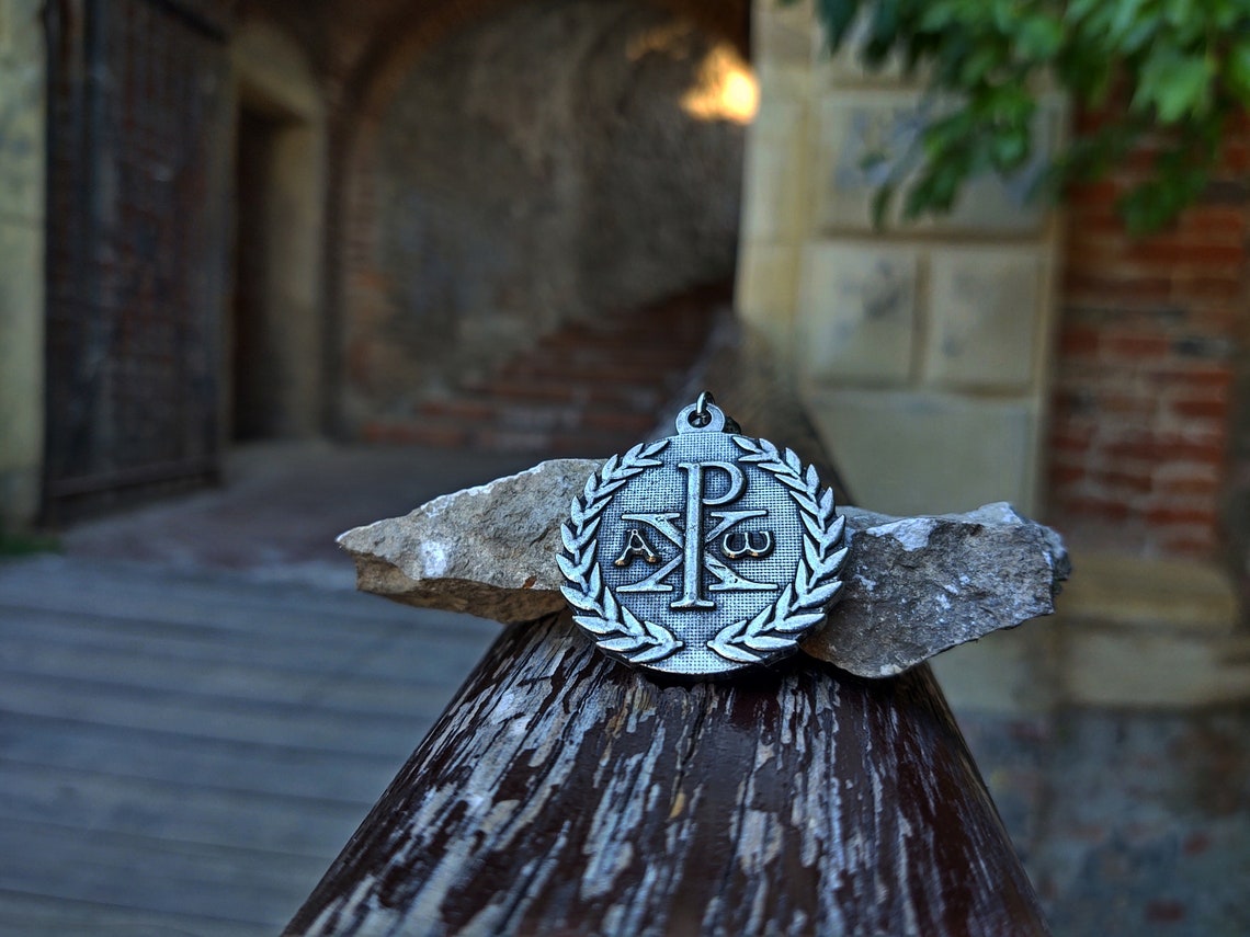 Chi Rho Monogram Wreath Vintage Jewelrychristian Monogram of | Etsy