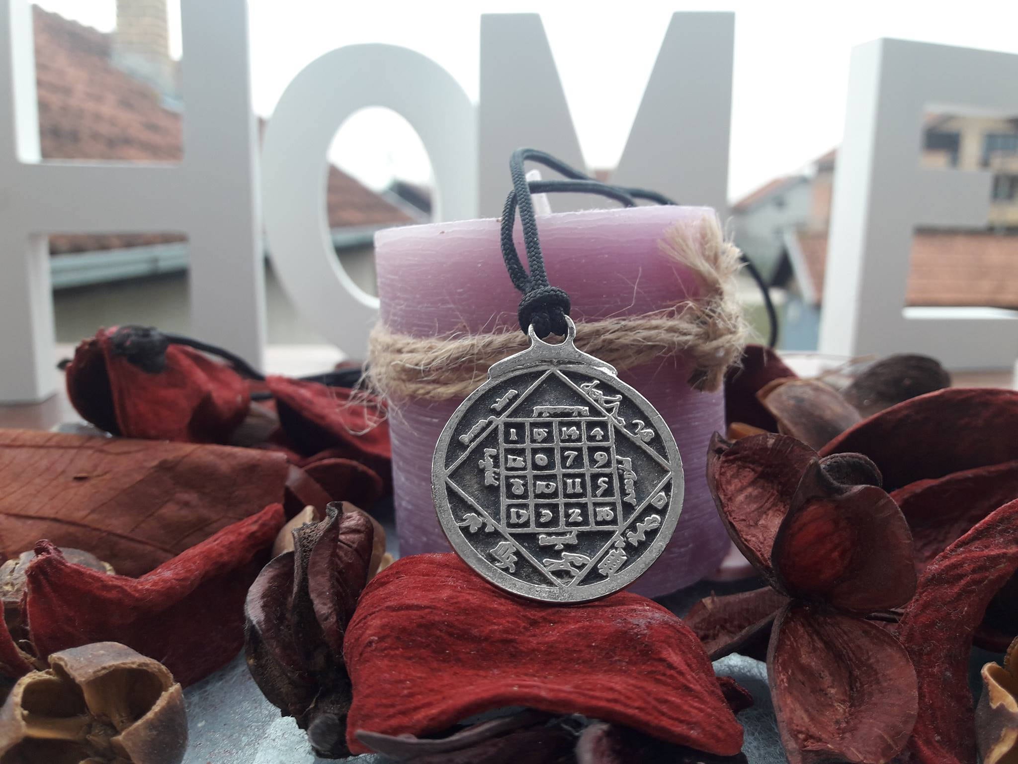 Jupiter Magic Square Necklace Keychain,archangel Tzaphkiel Square