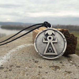 Punic and Phoenician goddess Tanit symbol necklace,Lucky protective talisman sign of Tanit,Tanit goddess symbol of fertility jewelry pendant