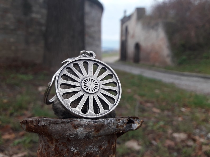 Romani Chakra Wheel Necklace Pendant Talismanashoka Chakra Etsy Australia