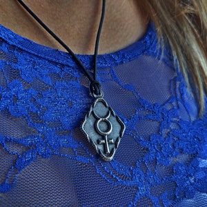 Mercury glyph Astrological symbol necklace keychain,astrology sign of virgo and gemini,Zodiac Jewelry,Planetary Mercury Glyph amulet pendant