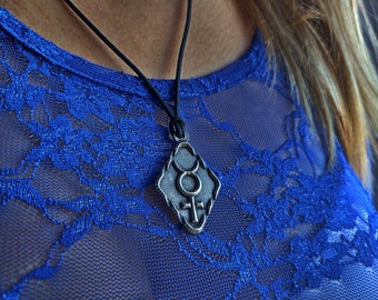 Mercury glyph Astrological symbol necklace keychain,astrology sign of virgo and gemini,Zodiac Jewelry,Planetary Mercury Glyph amulet pendant