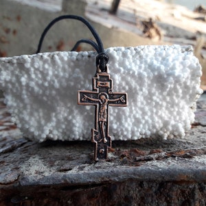 collier et porte-clés croix orthodoxe russe vintage, crucifix chrétien jésus croix russe, croix grecque, croix serbe, croix patriarcale