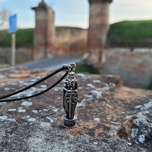 Perun Slavic God of sky and thunder figure necklace,Thundermark Perun Slavic Mythology jewelry,lightning God,Pagan Slavs,Slavic God of sky