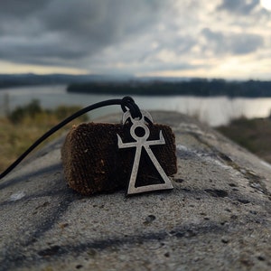 Punic and Phoenician goddess Tanit symbol necklace,Little cute the sign of Tanit jewelry,Tanit goddess symbol of fertility jewelry pendant