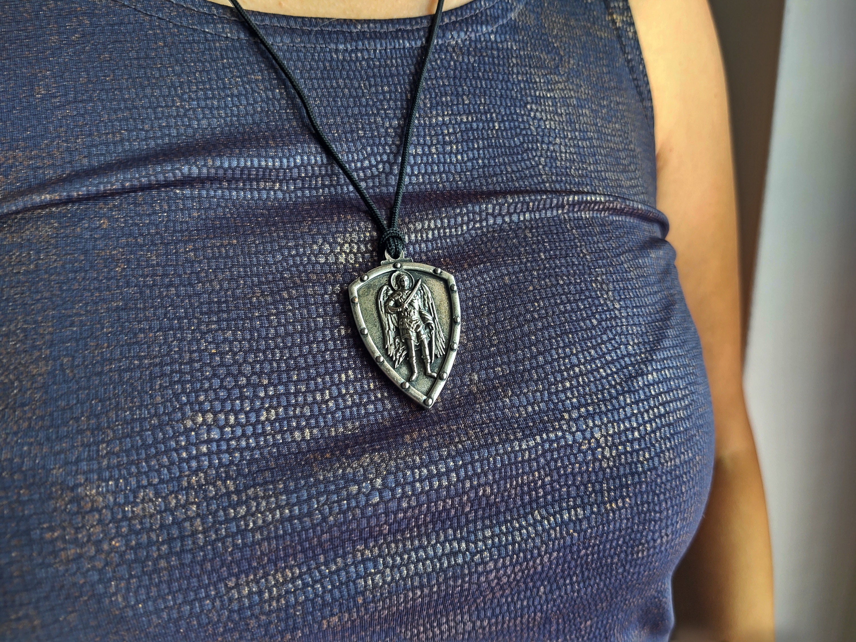 San Miguel en escudo ColganteCollar OrtodoxoSan - Etsy España