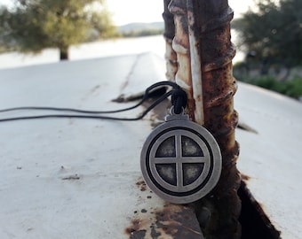 Planet Earth zodiac glyph necklace,Astrological symbol ruler of Virgo,Zodiac Jewelry,Planetary Earth Glyph amulet necklace,planet glyph