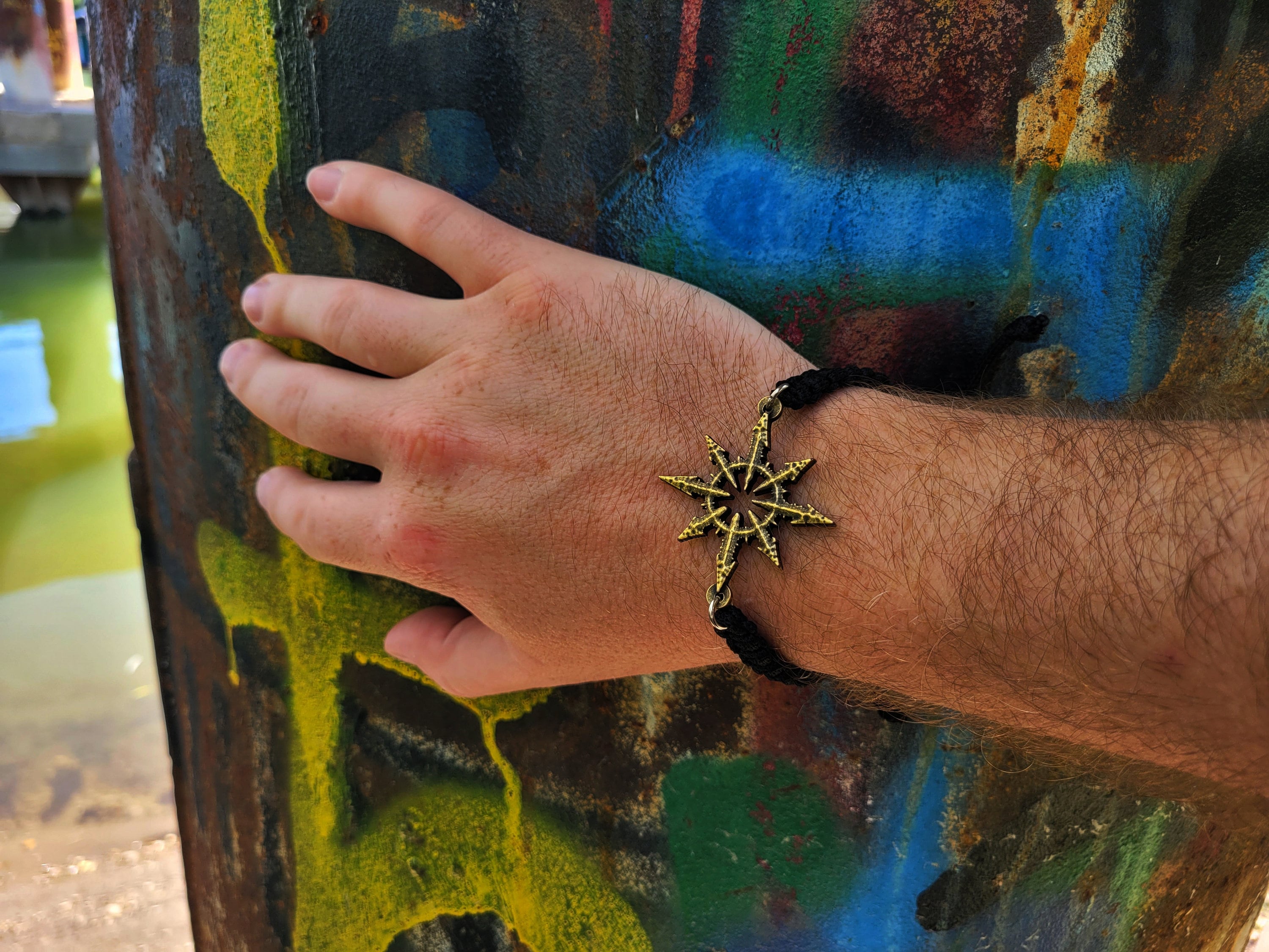Chaotic Star Paracord Bracelet,chaos Star Magic Kabbalah,chaos