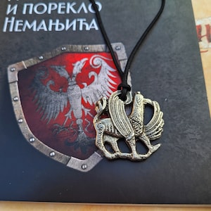 Nemanjic Gryphon pendant,Nemanjic dynasty Griffin VERY RARE,Slavic Serbian Nemanjic dynasty pendant,Griffon pendant archaeological find RARE