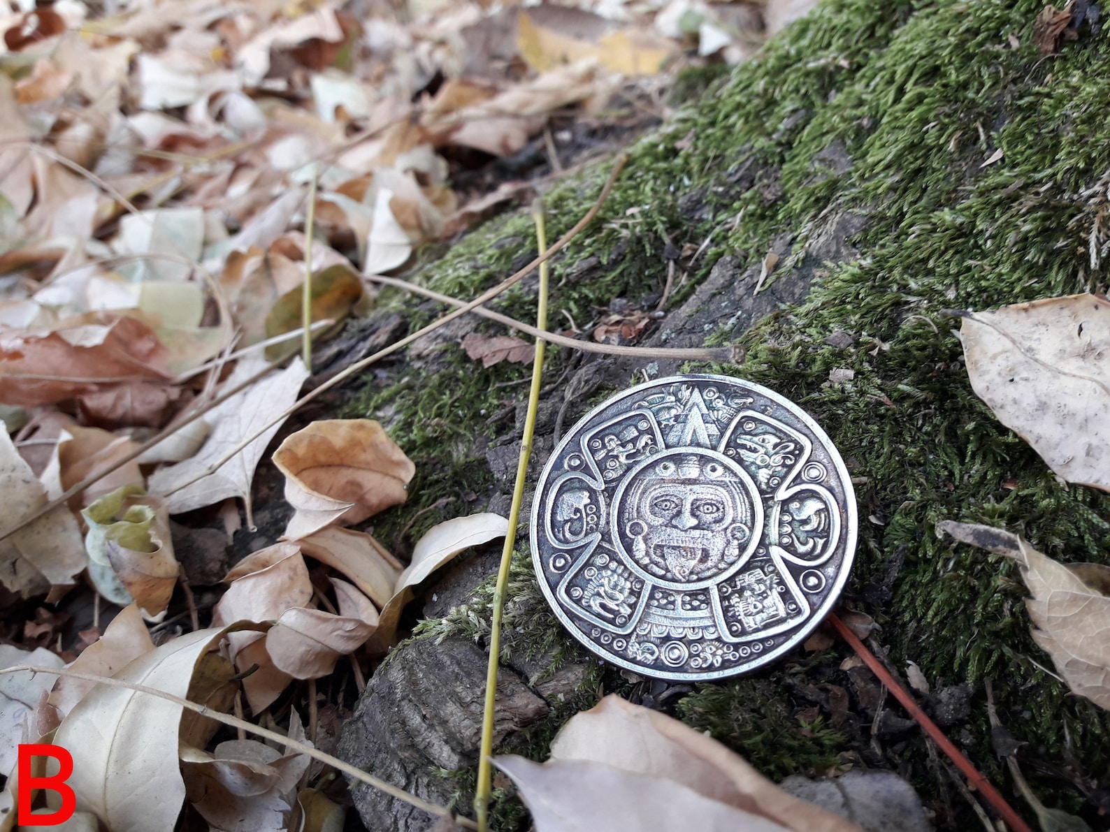 Aztec Mayan Calendar Zodiac Lucky Coin,mayan Prophecy,aztec Sun God ...