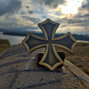 BIG huge Occitan Cross Limited,Cross Occitania cross,Cathar Cross,Forcalquier Cross,Medieval cross,Cross Tolosa,Crusader Cross,Christian