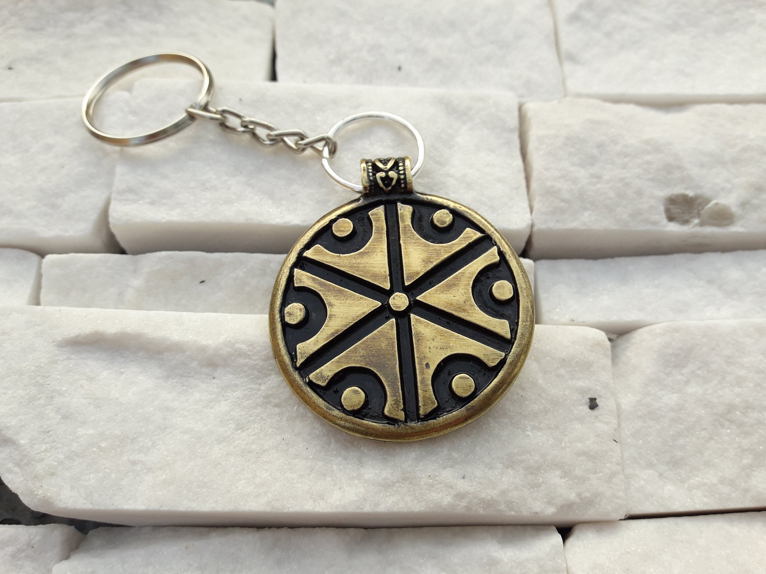 Perun God Symbol Necklace,slavic Thunder Lightning Keychain,slavic ...