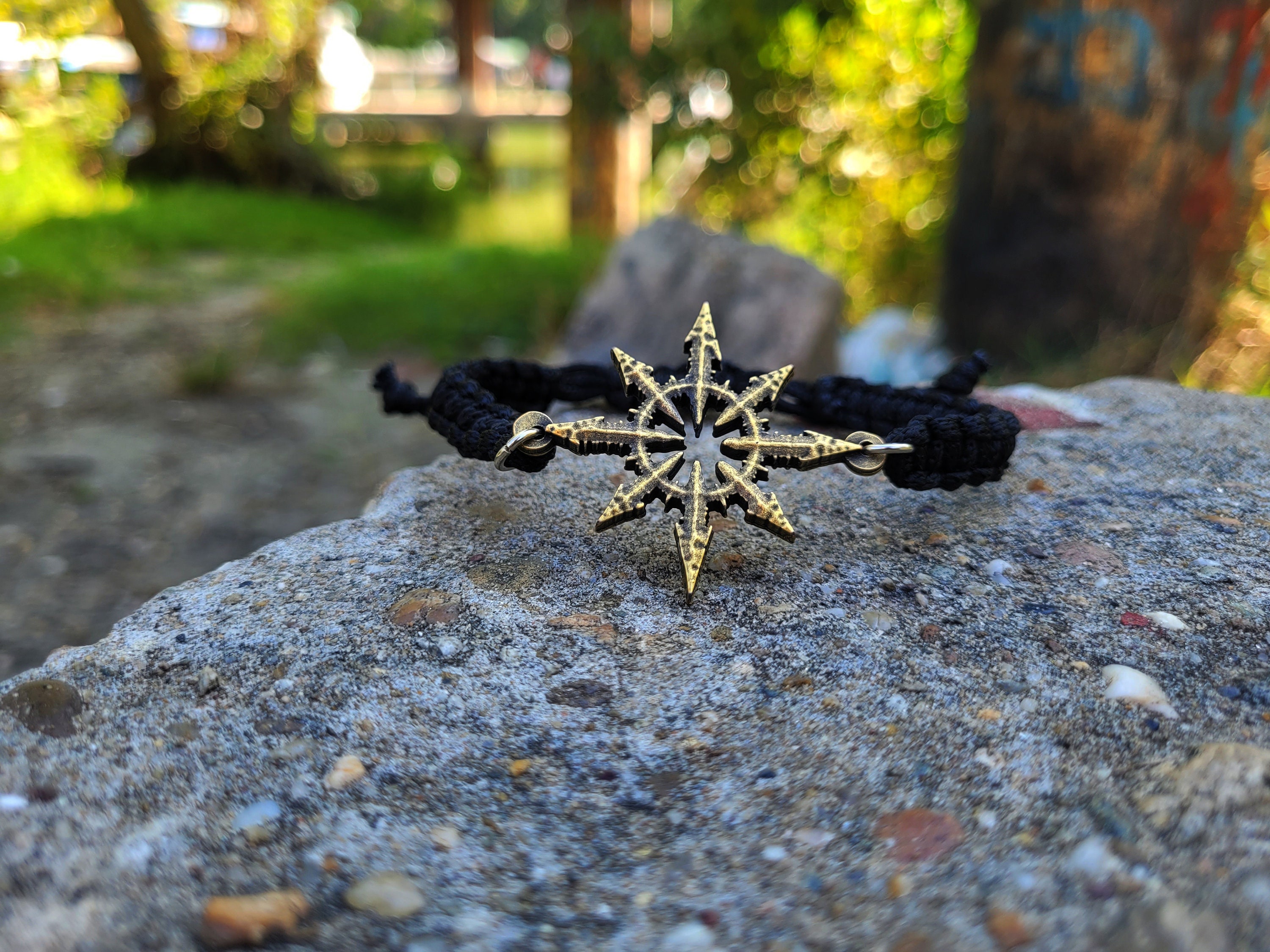Chaotic Star Paracord Bracelet,chaos Star Magic Kabbalah,chaos