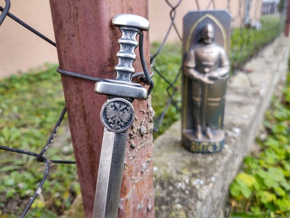 Nemanjic dynasty two headed eagle coat of arms Letter Opener,Nemanjic dynasty eagle medieval sword envelope opener,Serbia eagle sword gift