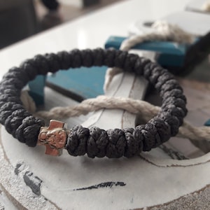 Brojanica,Chotki,Komboskini,Misbaha prayer rope bracelet,Orthodox and Catholic Prayer braided bracelet,Orthodox Serbian Grey prayer rope