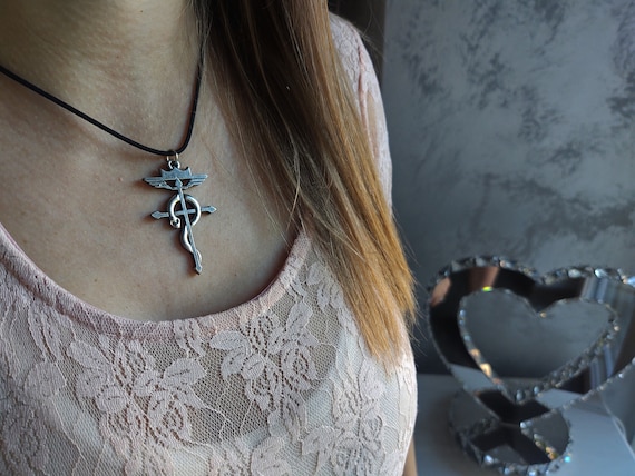 ニコラ・フラメルの錬金術シンボルペンダント、錬金術カドゥケウス