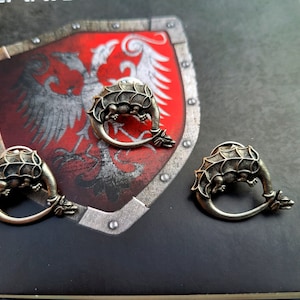 Order of Dragon Despot Stefan Lazarevic pin badge,Saint George dragon badge,Sigismund order of Dragon,Serbian order of Dragon pins broosh