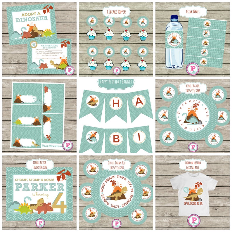 Download Dinosaur Birthday Party Favor Tags Stickers Prehistoric Roar Volcano Dig Adopt A Dinosaur Party Fourth Birthday Thanks For Stomping By Paper Party Supplies Party Decor Poligon Com
