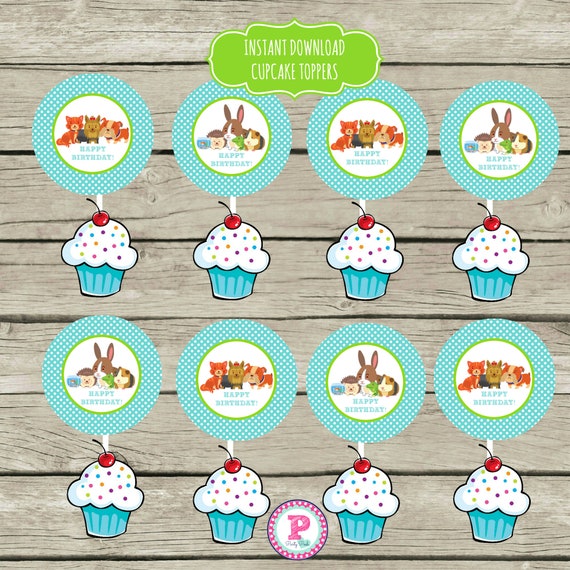 lizard cupcake toppers