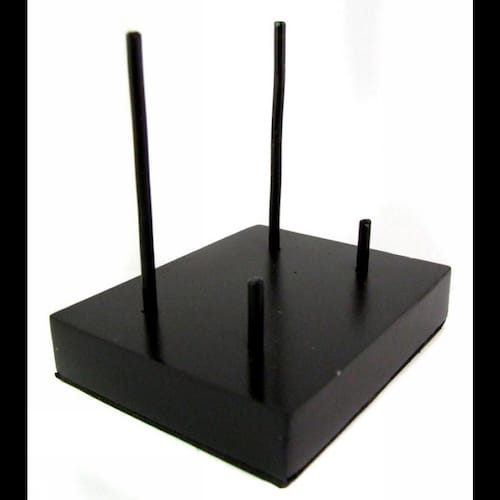 Wrought Iron Peg Stand Three Prong Display Base Stand Etsy