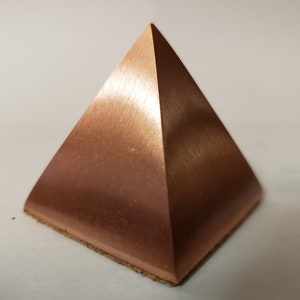 4" Solid Copper Pyramid - 8 lbs of solid copper