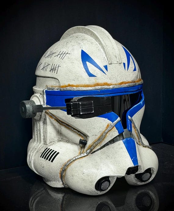 clone trooper motorcycle helmet for sale Captain Rex Premium build for star wars cosplay. Ruroc Helmet Stormtrooper Motorcycle Gear
