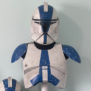 Star Wars phase 1 501st clone trooper helmet with chest and shoulder armor pieces only