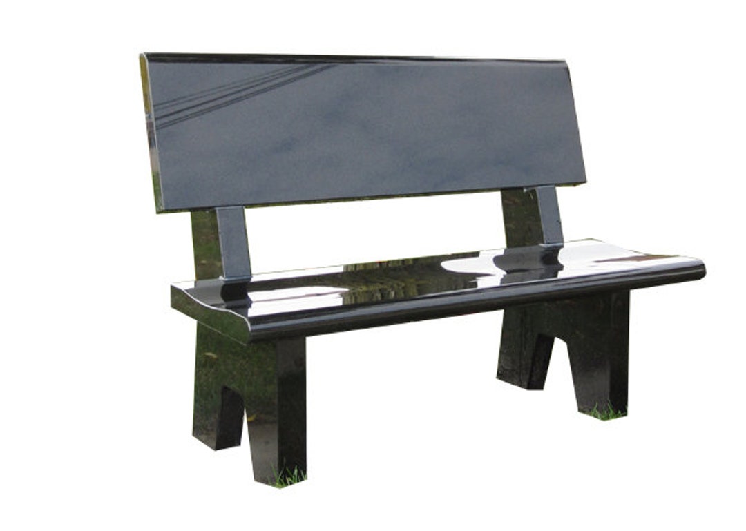 Black Granite Bench Engraving Available Free Shipping to Etsy