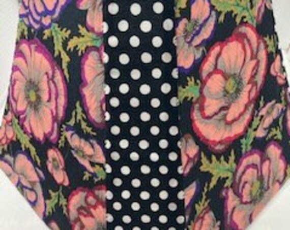 RARE- Kaffe Fassett Fabric-Dark Beauty Bell lampshade (11x12x12)