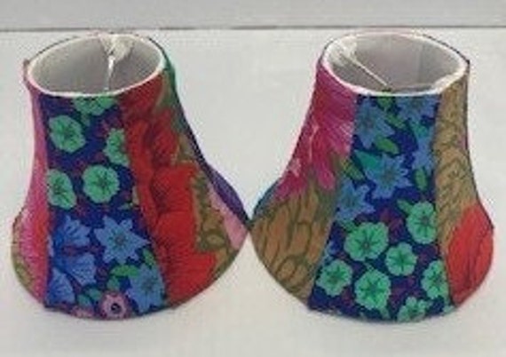 Wildflower Sconce handsewn by Kaffe's Niece Lampshade Set (2)