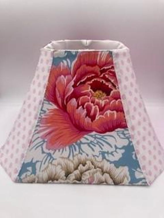 Chocolate Vanilla Vibes! Hand-sewn lampshade by Kaffe's Niece, Kaffe Fassett Fabrics