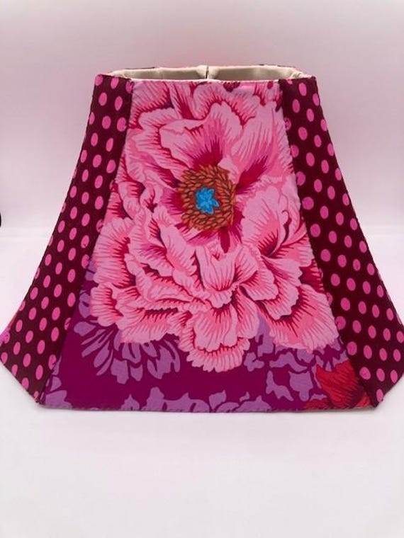 Polka Dot Party! Hand-sewn lampshade, Kaffe Fassett Fabrics, by Kaffe's Niece
