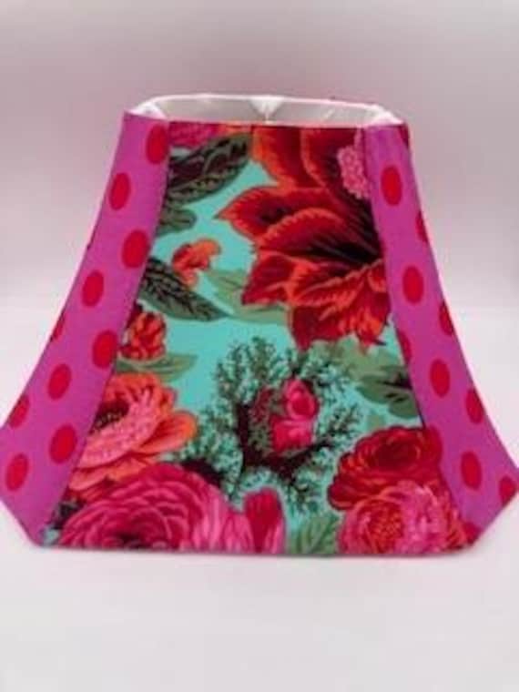 Jungle Love, Hand-sewn lampshade, Kaffe Fassett Fabrics, by Kaffe's Niece