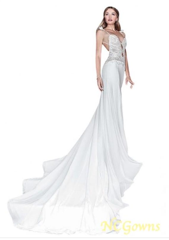 Romantic Simple Sheath Wedding Dress