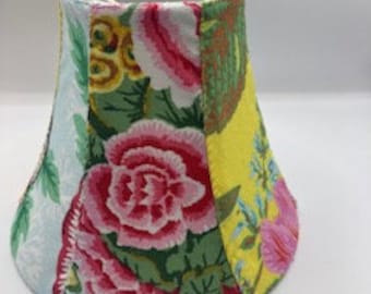 Mad Hatter&#39;s Tea Party Collection-(1) by Kaffe Fassett&#39;s Niece hand-sewn Individual Chandelier Shade