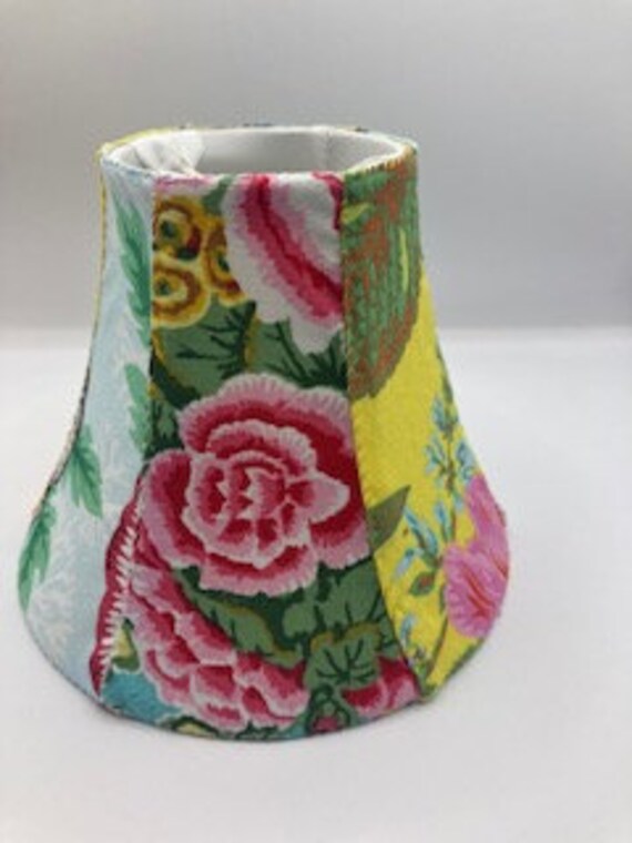 Mad Hatter's Tea Party Collection-(1) by Kaffe Fassett's Niece hand-sewn Individual Chandelier Shade