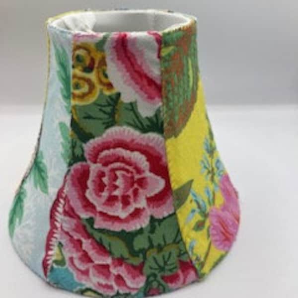 Mad Hatter's Tea Party Collection-(1) by Kaffe Fassett's Niece hand-sewn Individual Chandelier Shade