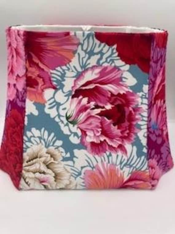 Peony Brocade & Polka Dots, hand-sewn lampshade by Kaffe Fassett's Niece