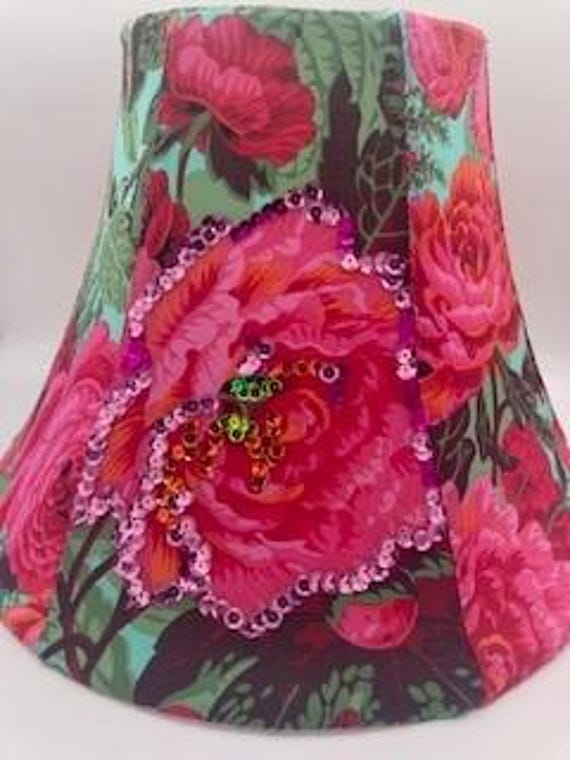 Sequined Where the Wild Things Are, hand-sewn shade by Kaffe's Niece