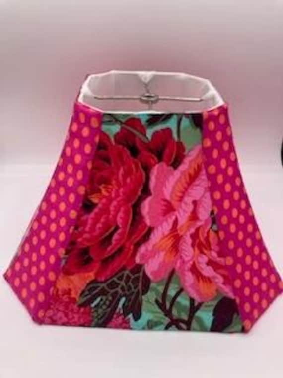 Polka Dot Lady! Hand-sewn lampshade, by Kaffe's Niece, Kaffe Fassett Fabrics,