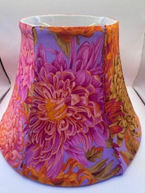 Dahlia Delight! by Kaffe Fassett's Niece hand-sewn lampshade